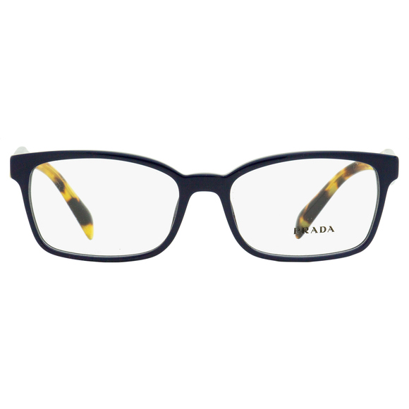 Prada Rectangular Eyeglasses VPR 18T VIB-1O1 Blue/Tortoise 53mm - Picture 2 of 2